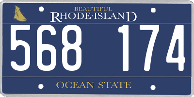 RI license plate 568174