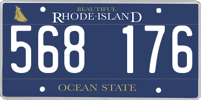 RI license plate 568176
