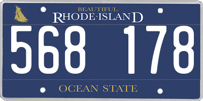 RI license plate 568178