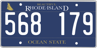 RI license plate 568179