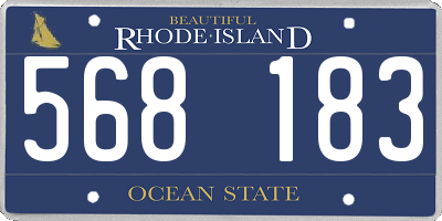 RI license plate 568183