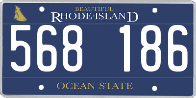 RI license plate 568186