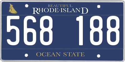 RI license plate 568188
