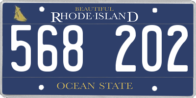 RI license plate 568202