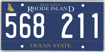 RI license plate 568211