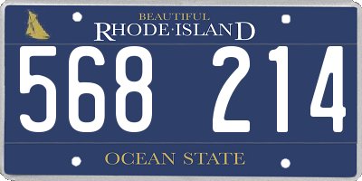 RI license plate 568214