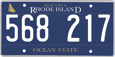 RI license plate 568217