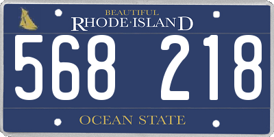 RI license plate 568218