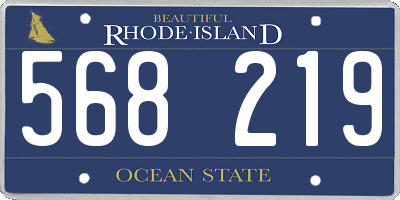 RI license plate 568219