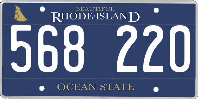 RI license plate 568220