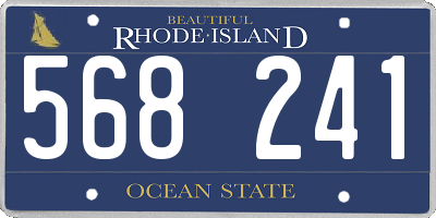 RI license plate 568241