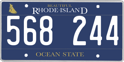 RI license plate 568244