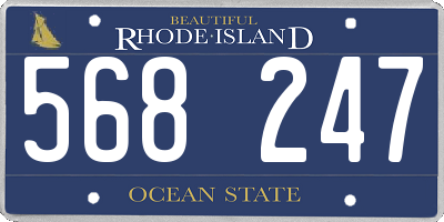 RI license plate 568247