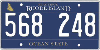 RI license plate 568248