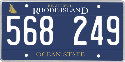 RI license plate 568249