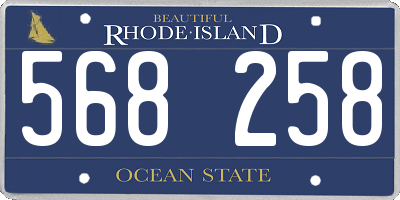 RI license plate 568258