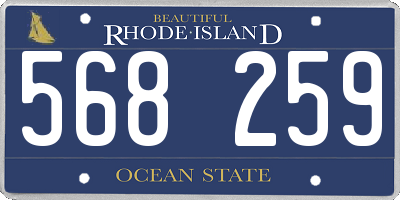 RI license plate 568259