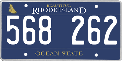 RI license plate 568262