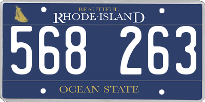 RI license plate 568263
