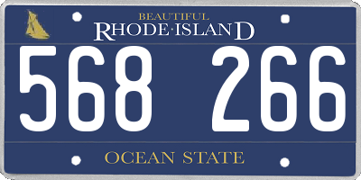 RI license plate 568266
