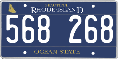 RI license plate 568268