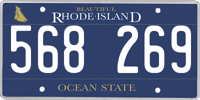 RI license plate 568269