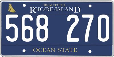 RI license plate 568270