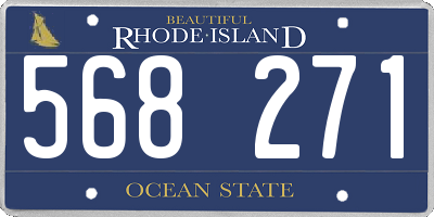 RI license plate 568271