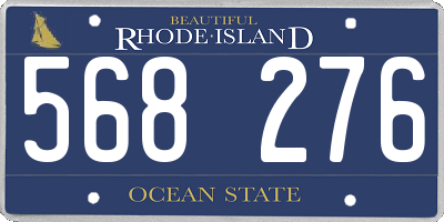 RI license plate 568276