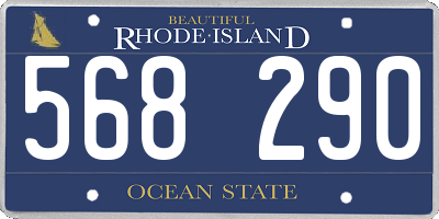 RI license plate 568290