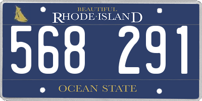 RI license plate 568291