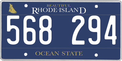 RI license plate 568294
