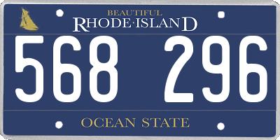RI license plate 568296
