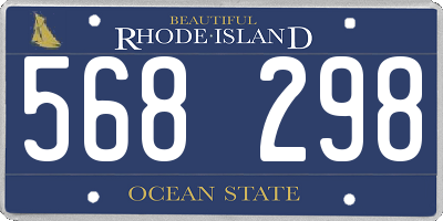 RI license plate 568298
