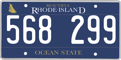 RI license plate 568299
