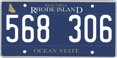 RI license plate 568306