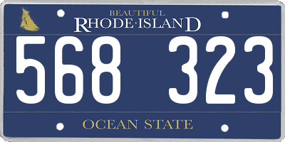 RI license plate 568323