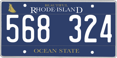 RI license plate 568324
