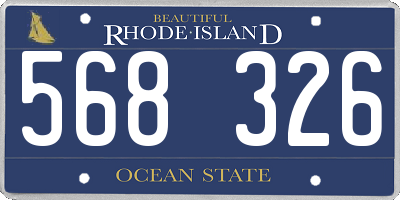 RI license plate 568326