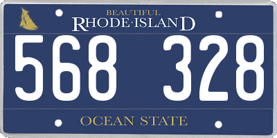 RI license plate 568328
