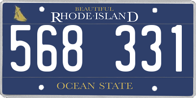 RI license plate 568331