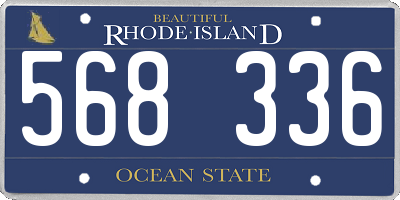 RI license plate 568336