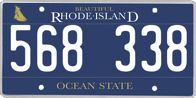 RI license plate 568338