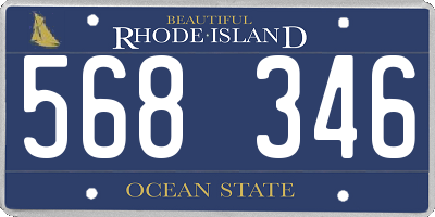 RI license plate 568346