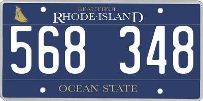 RI license plate 568348