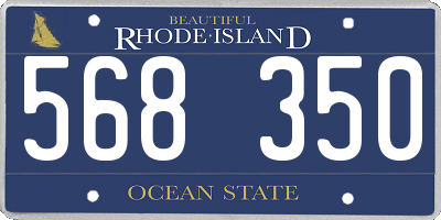 RI license plate 568350