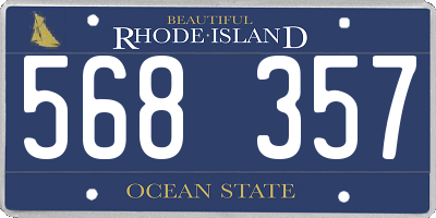 RI license plate 568357