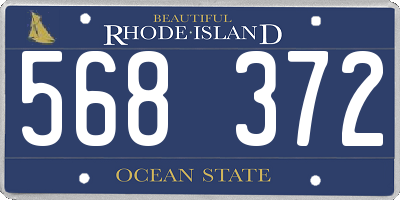 RI license plate 568372