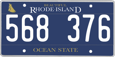 RI license plate 568376