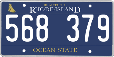 RI license plate 568379
